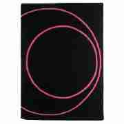 sphere rug 150x240cm pink/black