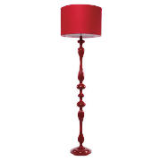 Tesco Spindle Floor Lamp, Red
