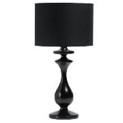 Tesco Spindle Table Lamp, Black