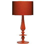 Spindle Table Lamp, Red