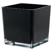 Square Vase Black