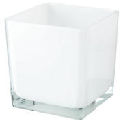Square Vase White