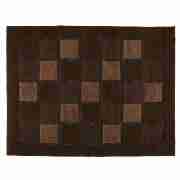 squares rug 120x170cm choc