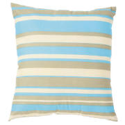 Tesco Stripe Cushion, Aqua