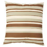 Tesco Stripe Cushion, Chocolate