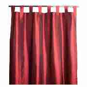 Taffetta Lined Curtains tab top 46x72 Red