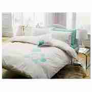 Tilly Embroidered Double Duvet Set, Ivory