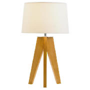 Tripod Wooden Table Lamp
