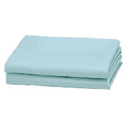 Tesco Twin Pack Pillowcase, Aqua
