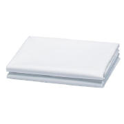 Tesco twin pk pillowcase ,White