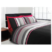 tesco Twinpack Kieran Stripe Double, Black