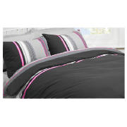 Tesco Twinpack Kieran Stripe Kingsize, Black