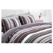 Tesco Twinpack Kieran Stripe Single, Black