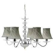 Twisted Shade Chandelier, Blue