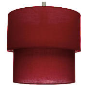 Two Tier Satin Shade, Red