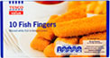 Tesco Value Fish Fingers (10 per pack - 250g)