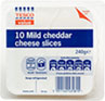 Tesco Value Mild Cheddar Slices (240g)