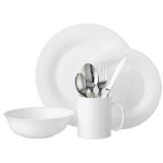 value white dinner set 16 piece and