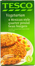 Tesco Vegetarian Mexican Style Quarter Pound