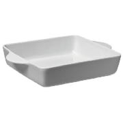 white porcelain baking dish square