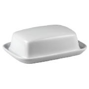 Tesco white porcelain butter dish