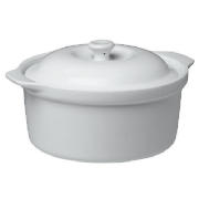 tesco white porcelain oven casserole dish