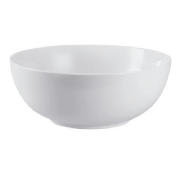 tesco white porcelain salad bowl, twinpack-BUNDLE