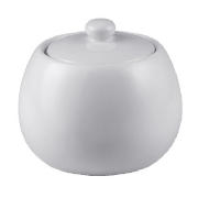 tesco white porcelain sugar bowl