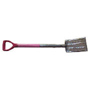 wood & stainless steel border fork pink