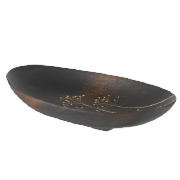 Tesco Wooden Etched Bowl