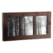 Tesco Wooden Scratched Effect Frame 3 Aperture
