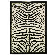 Tesco Zebra Print Rug 115x160cm Black