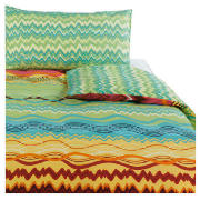 Tesco Zig Zag Print Duvet Set Single,