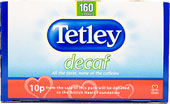 Tetley Decaffeinated Tea Bags (160 per pack -
