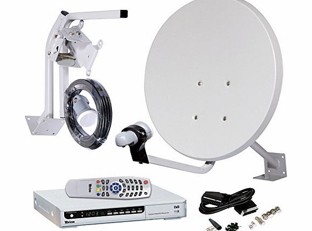Tevion Philex 28216R Free to Air SD TV Complete 45cm Satellite Dish Kit Receiver