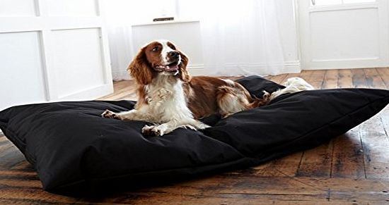 Textiles Direct Pet Bed Water Resistant, Black 30 x 39 (Small)