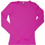 TF GEAR American Apparel - Sheer Jersey Long Sleeve T, Fuchsia, L