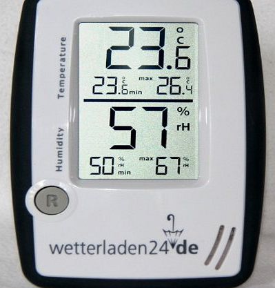 TFA-Dostmann Thermometer-Hygrometer Instrument Room Control Anthrazit-White