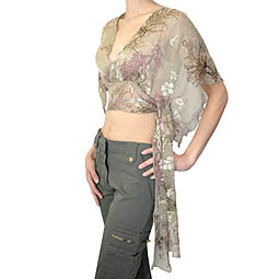 Silk Kimono Top