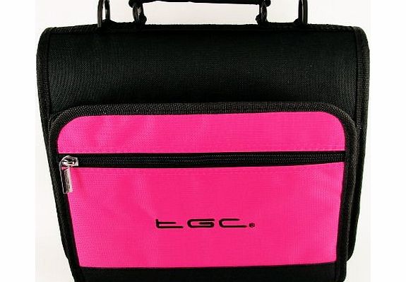 New Hot Pink & Black Shoulder Carry Case Bag for the Philips PD7006P/05 18 cm/7`` LCD Portable DVD Player