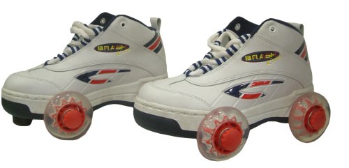 Quad Boot Roller Skates (White) - Size 12
