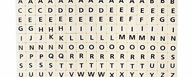 TGO Craft amp; Game Replacement Letter Tiles With NO NUMBERS!