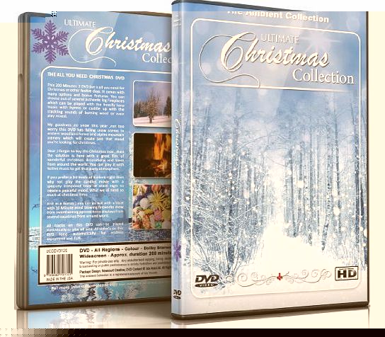 Christmas DVD - Christmas Collection Videos of Falling Snow, Christmas Lights & Fireplaces