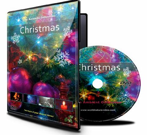 Christmas DVD with Falling Snow / Christmas Lights / Fireplace and Fireworks