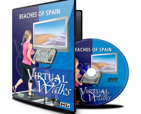 The Ambient Collection Virtual Walks - Beaches of Spain for indoor walking, treadmill and cycling workouts
