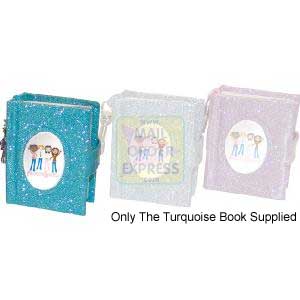 Fashion Angels Mini Sparkle Book Turquoise