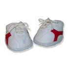 WHITE and RED TRAINERS FIT 15 INCH BUILD A BEAR FACTORY
