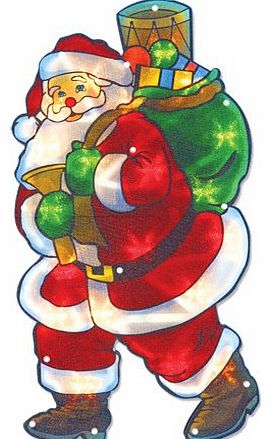 The Benross Christmas Workshop LED Santa Metallic Silhouette Light