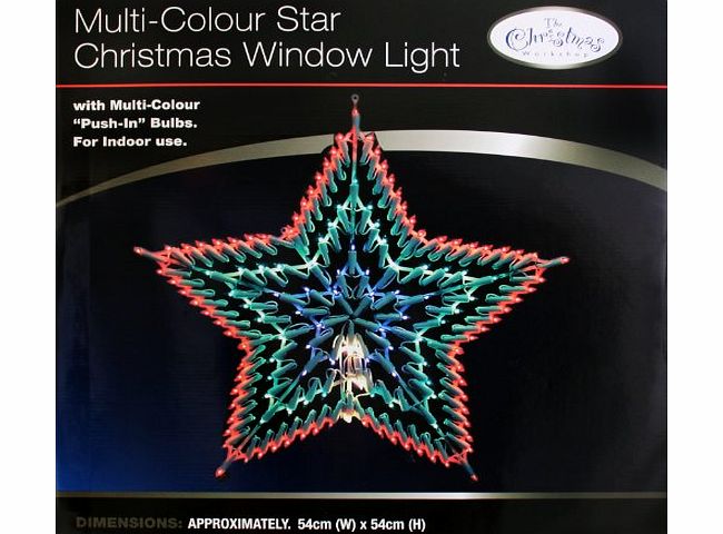 The Benross Christmas Workshop Star Silhouette Light, Multi-Colour