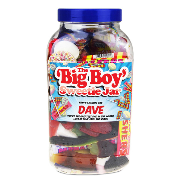 The BIG BOY Retro Personalised Sweet jar